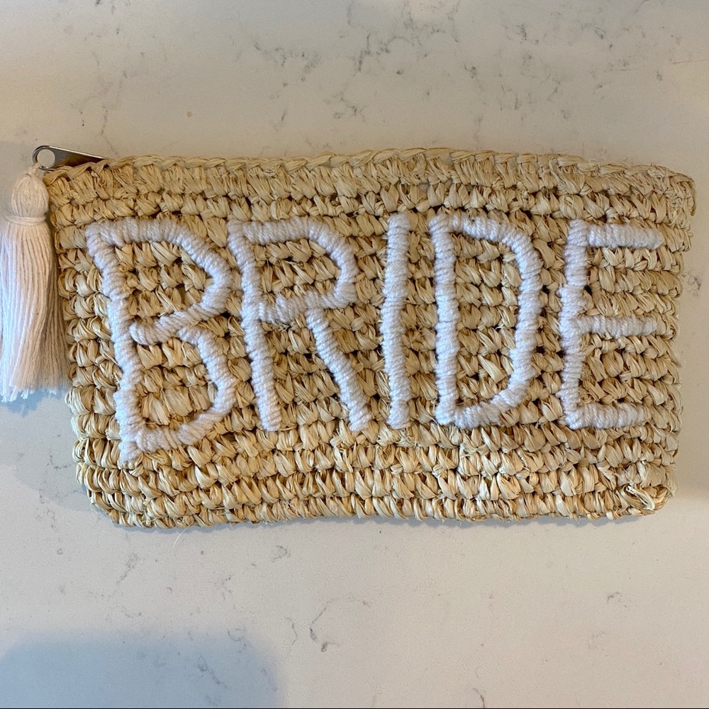 Show me your mumu bride woven straw bag